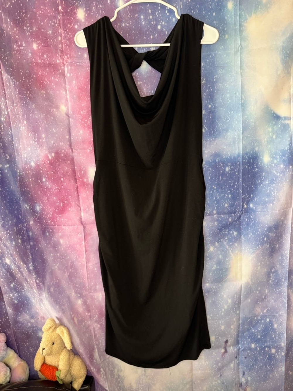 Lane Bryant black midi dress